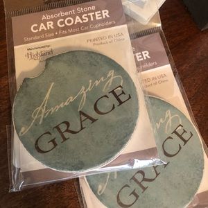 Amazing Grace Car Coasters (Set of 2)